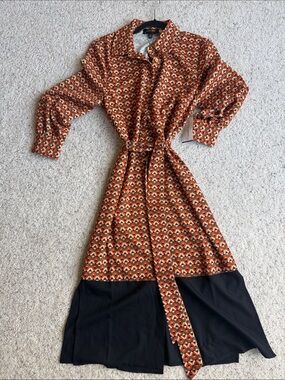 🆕ALEXIA ADMOR Geometric Shirt Dress